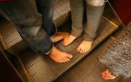 Walking barefoot