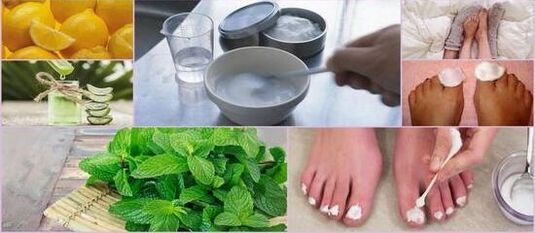 Folk remedy to treat the toenail fungus
